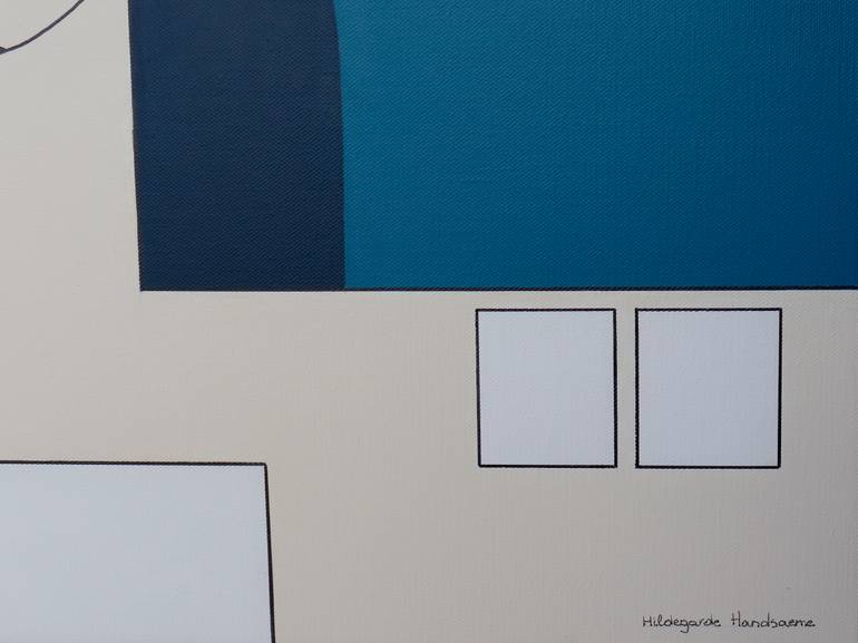 Original Abstract People Painting by Hildegarde Handsaeme