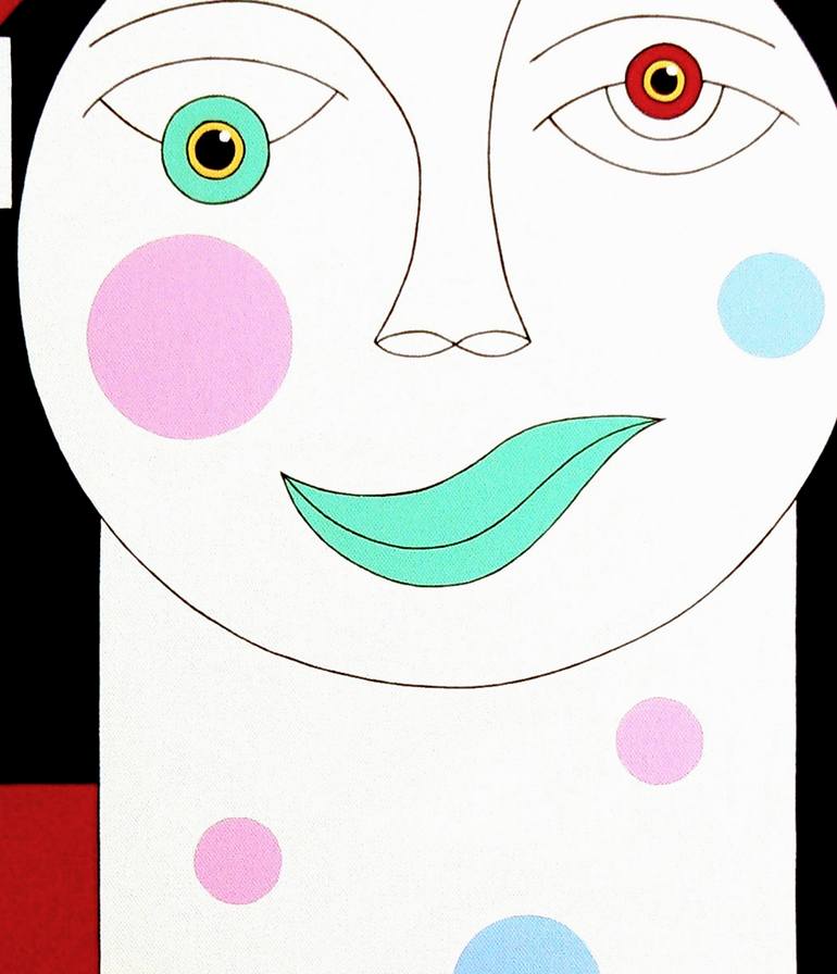 Original Cubism Nude Painting by Hildegarde Handsaeme