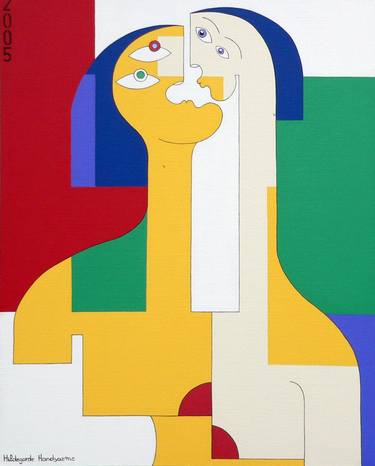 Print of People Paintings by Hildegarde Handsaeme