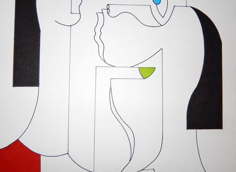 Original People Drawing by Hildegarde Handsaeme