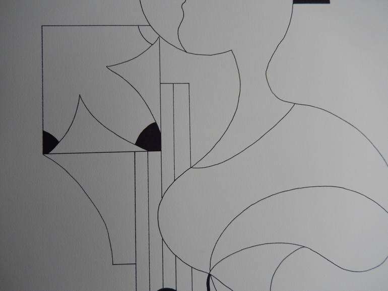 Original Abstract Music Drawing by Hildegarde Handsaeme