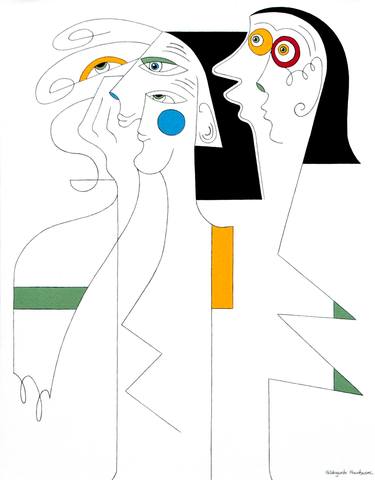 Original Abstract Paintings by Hildegarde Handsaeme