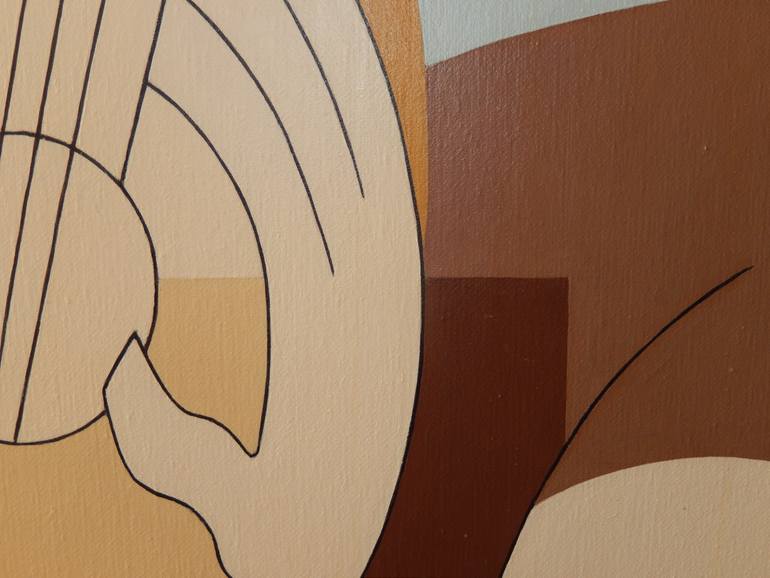 Original Abstract Music Painting by Hildegarde Handsaeme