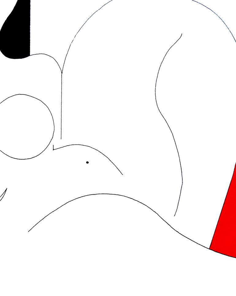 Original Figurative Nude Drawing by Hildegarde Handsaeme