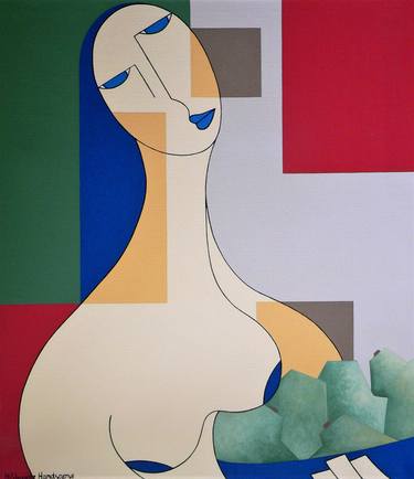 Print of People Paintings by Hildegarde Handsaeme