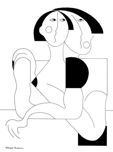 Print of Love Drawings by Hildegarde Handsaeme