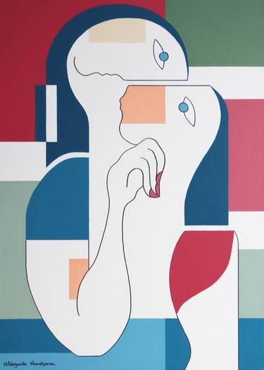 Print of Love Paintings by Hildegarde Handsaeme