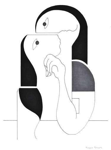 Print of Love Drawings by Hildegarde Handsaeme