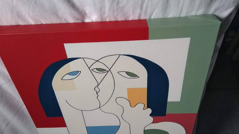 Original Figurative Abstract Painting by Hildegarde Handsaeme