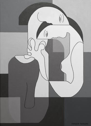 Print of Figurative People Paintings by Hildegarde Handsaeme