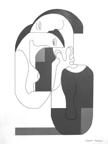 Print of Art Deco Love Paintings by Hildegarde Handsaeme