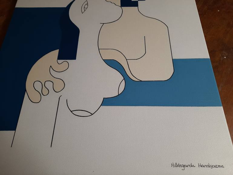 Original Figurative Love Painting by Hildegarde Handsaeme