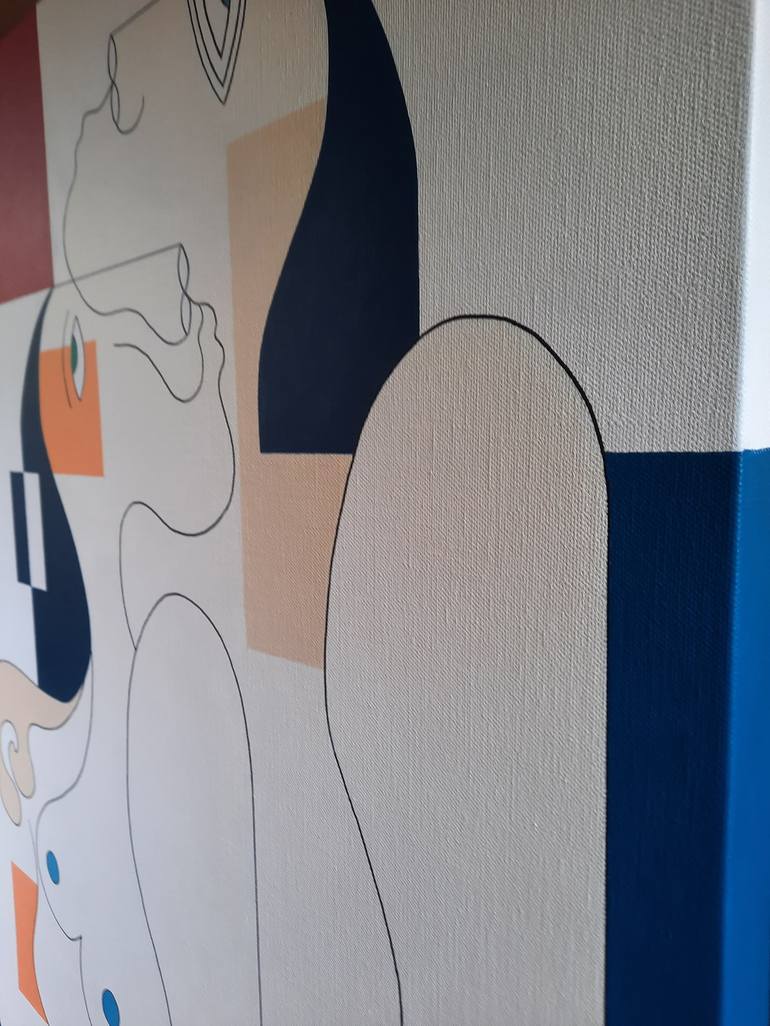 Original Figurative People Painting by Hildegarde Handsaeme