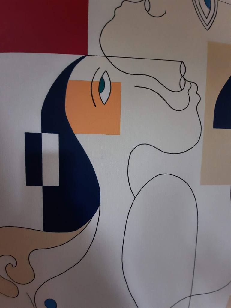 Original Figurative People Painting by Hildegarde Handsaeme