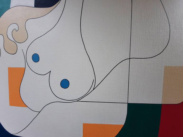 Original People Painting by Hildegarde Handsaeme