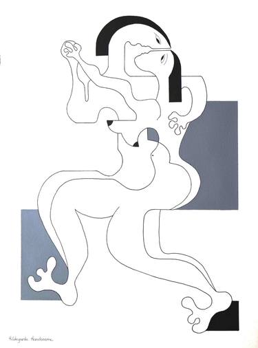 Print of Figurative Love Paintings by Hildegarde Handsaeme