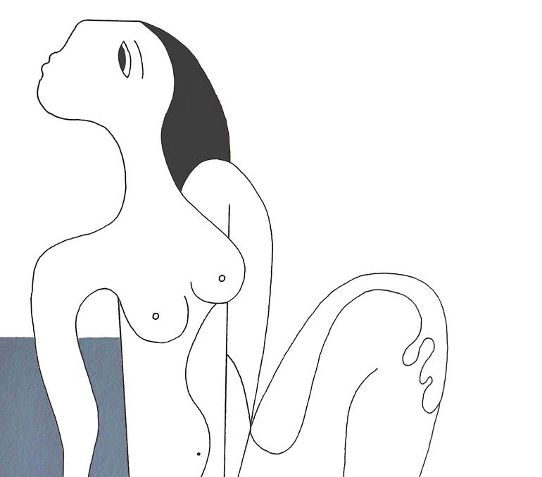 Original Figurative Women Painting by Hildegarde Handsaeme