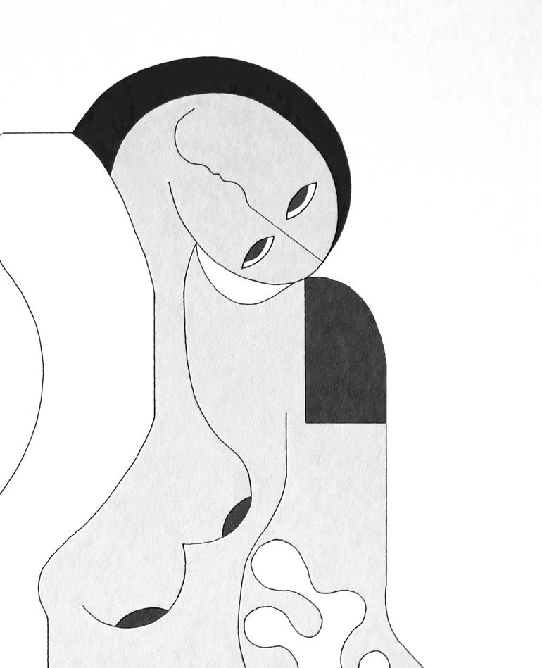 Original Figurative Love Drawing by Hildegarde Handsaeme