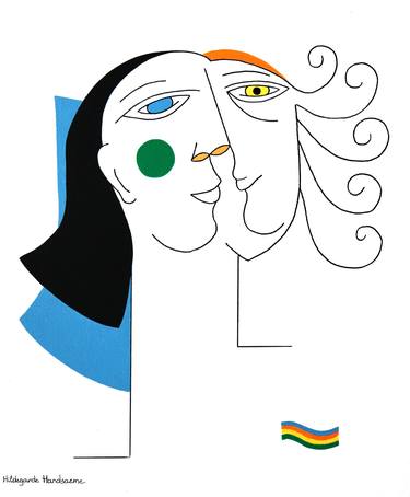 Print of Figurative People Paintings by Hildegarde Handsaeme