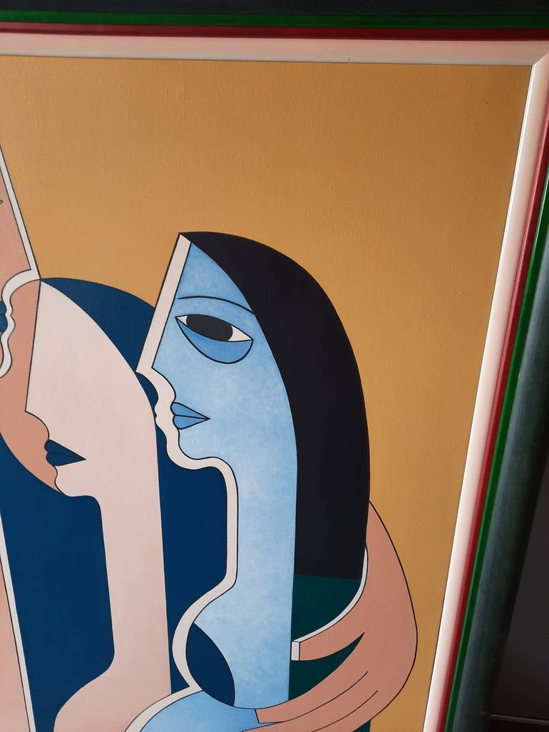 Original Figurative Love Painting by Hildegarde Handsaeme
