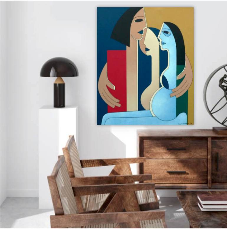 Original Figurative Love Painting by Hildegarde Handsaeme