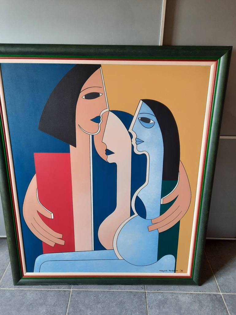 Original Figurative Love Painting by Hildegarde Handsaeme