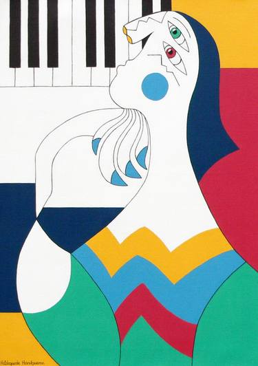 Print of People Paintings by Hildegarde Handsaeme