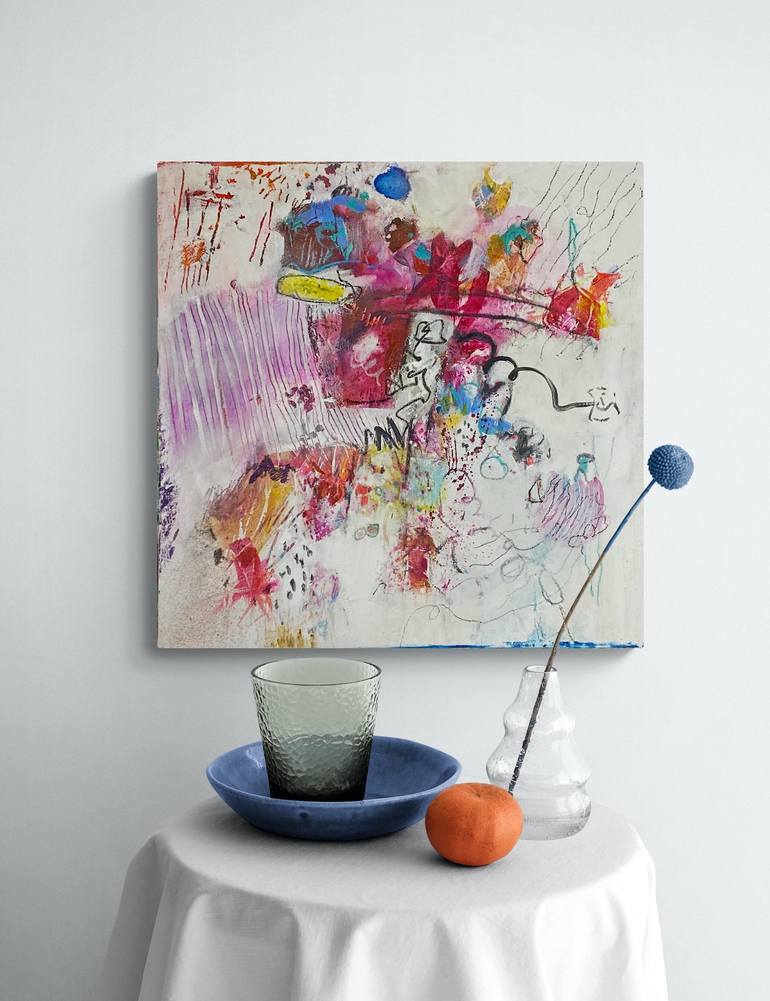 Original Abstract Expressionism Abstract Painting by Sandi Neiman Lovitz