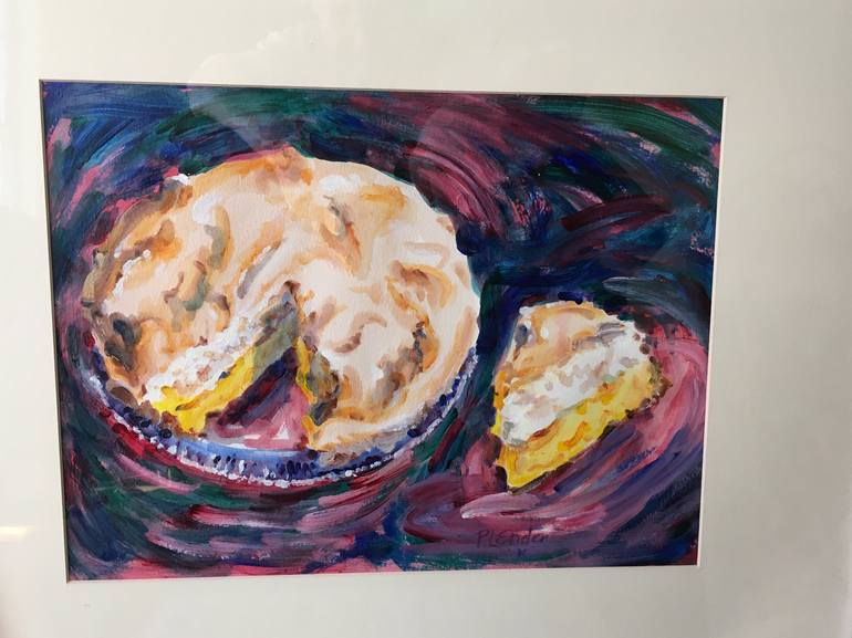 Original Expressionism Food Painting by Pauline Ender