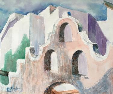 Original Impressionism Architecture Paintings by Pauline Ender