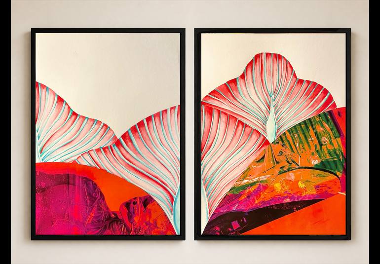 Original Abstract Painting by Setare Amdjadi | Abstract Art on Paper | 12