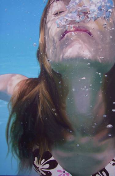 Original Figurative Water Paintings by Maria Treviño