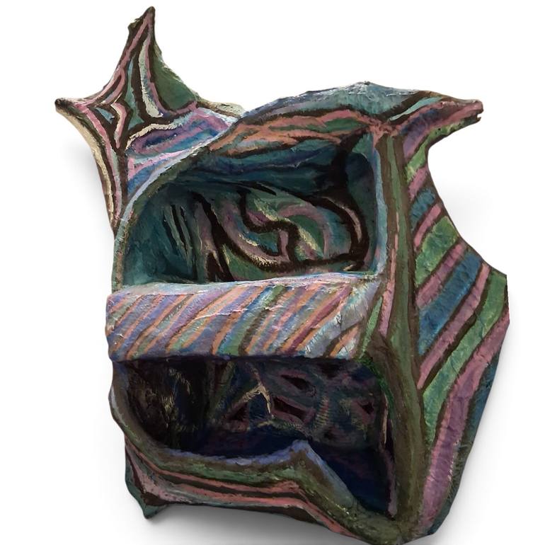 "wild twisted emotions" whimsical abstract fine art sculpture Original Sculpture by suzann zidich