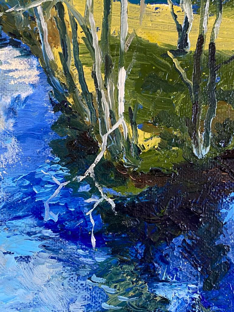 Original Expressionism Landscape Painting by Sergius Pavlov