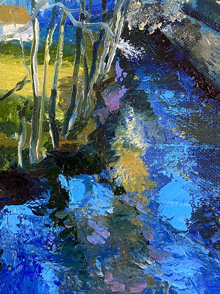 Original Expressionism Landscape Painting by Sergius Pavlov