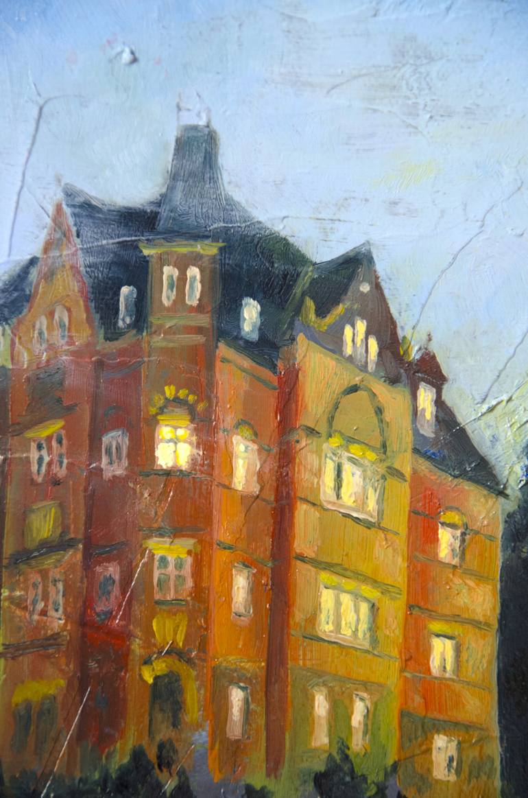 Original Neo-impressionism Architecture Painting by Sergius Pavlov