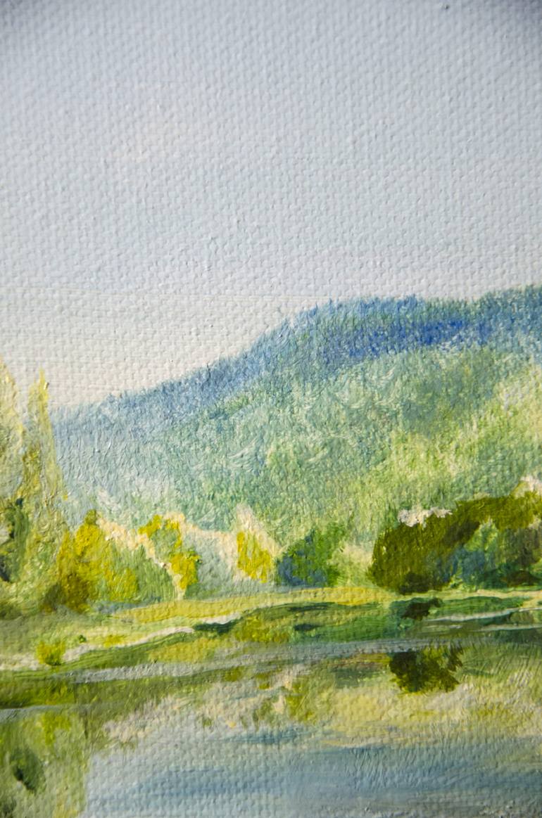 Original Impressionism Landscape Painting by Sergius Pavlov