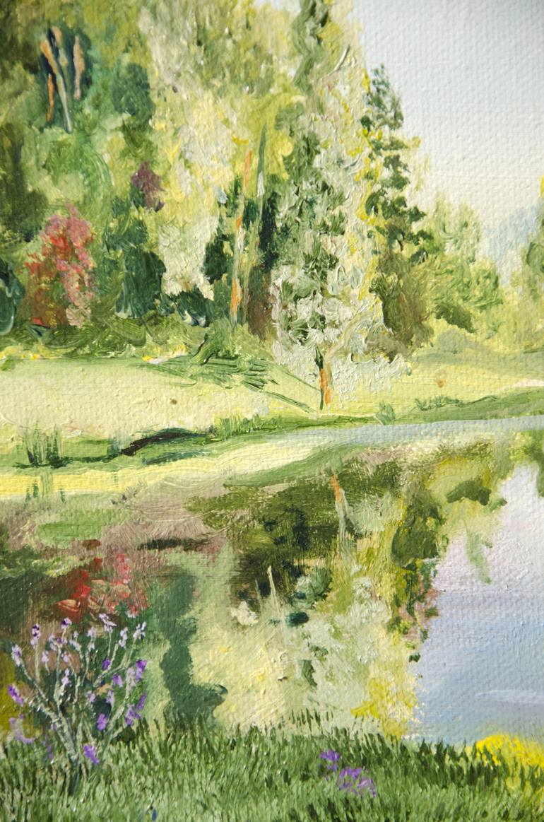 Original Impressionism Landscape Painting by Sergius Pavlov
