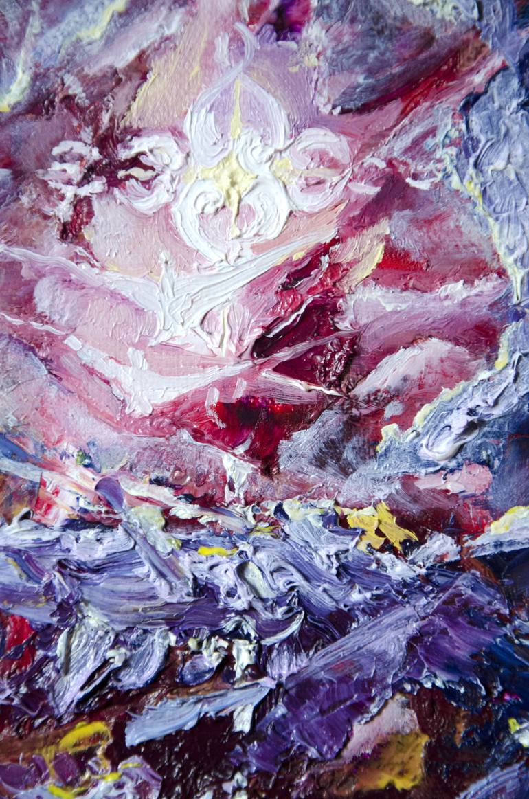Original Abstract Expressionism Religion Painting by Sergius Pavlov
