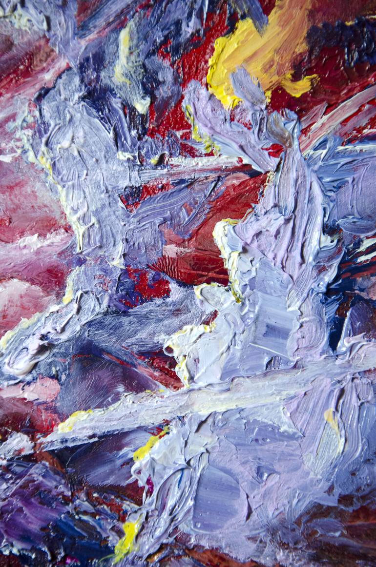 Original Abstract Expressionism Religion Painting by Sergius Pavlov