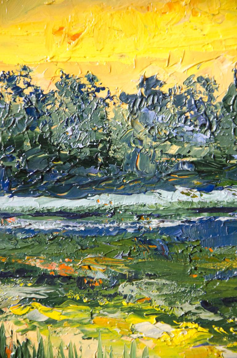 Original Impressionism Landscape Painting by Sergius Pavlov