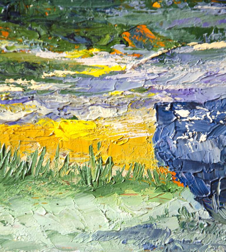 Original Impressionism Landscape Painting by Sergius Pavlov