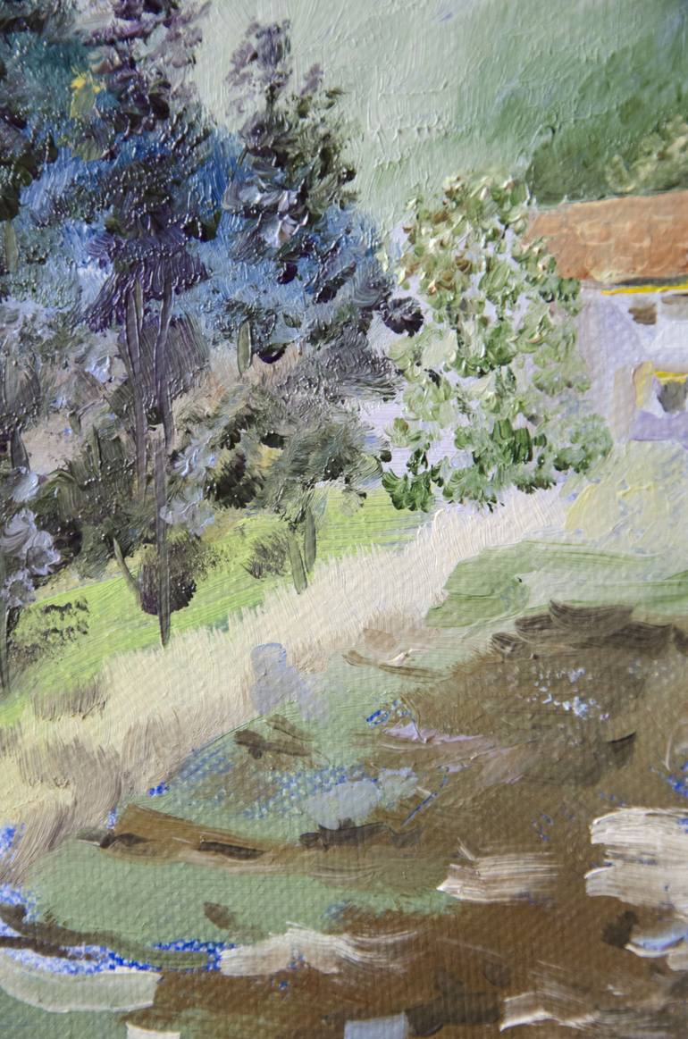 Original Impressionism Landscape Painting by Sergius Pavlov