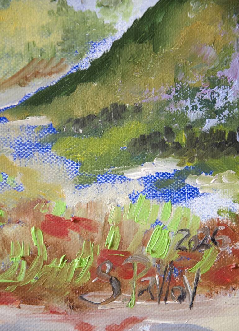 Original Impressionism Landscape Painting by Sergius Pavlov