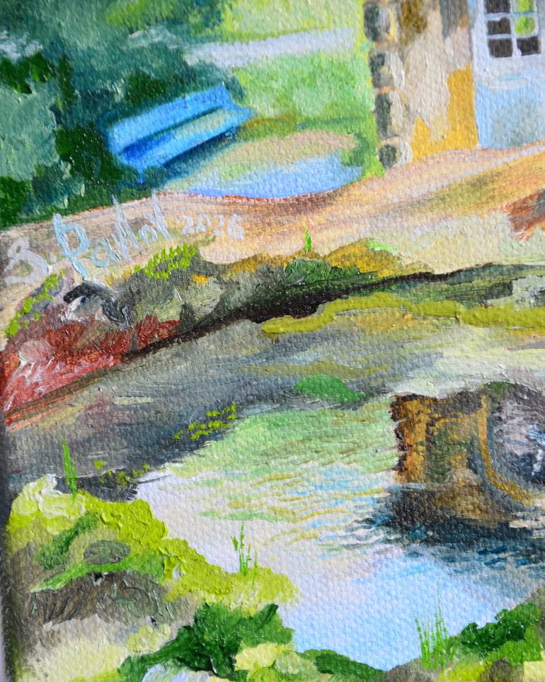 Original Neo-impressionism Landscape Painting by Sergius Pavlov