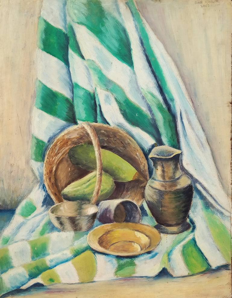Original Still Life Painting by Hina Kanwal | Contemporary Art on Corrugated Cardboard | The Poetry of Ordinary Things