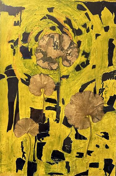 Original Abstract Expressionism Abstract Mixed Media by Sandra Gail Teichmann-Hillesheim