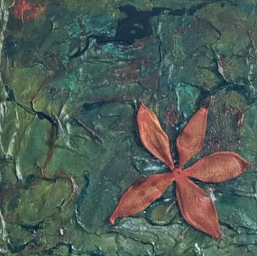 Original Abstract Expressionism Garden Mixed Media by Sandra Gail Teichmann-Hillesheim