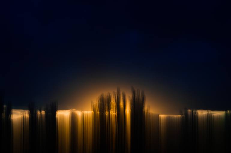 Original Abstract Photography by Uriel Rios Osorio | Abstract Expressionism Art on Paper | "Embers of the Night"