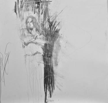 Original Expressionism People Drawings by gili cohen